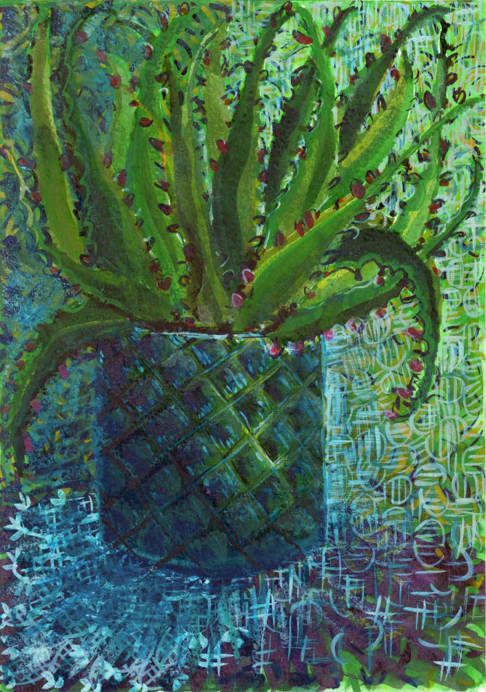 Aloe Vera Print 09 by Victoria England, Artist