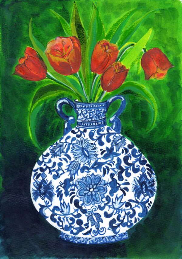 Tulips Print 23 by Victoria England, Artist