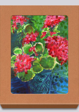 Pinks and Reds  Greeting Cards Box 03 by Victoria England, Artist