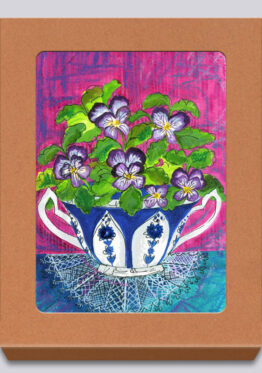 Violas Greeting Cards Box 05 by Victoria England, Artist