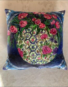 Chinoiserie Blue Carnation Small Cushion 40