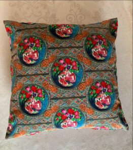 Chinoiserie Red Willow Pattern Large Cushion 44